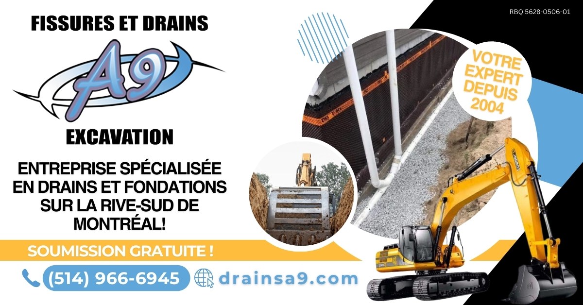 Bannière Fissures et Drains A9 Excavation